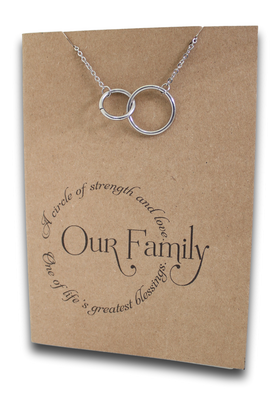 Joined RIngs Pendant & Chain - Card 348