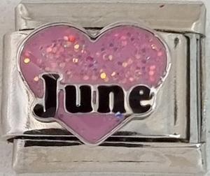 June Heart 9mm Charm