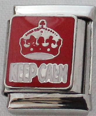 Keep Calm 13mm Charm-Charmed Jewellery