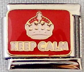 Keep calm 9mm Charm-Charmed Jewellery