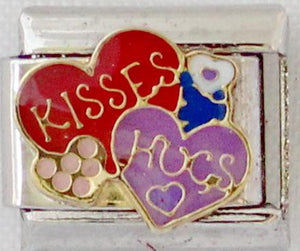 Kisses & Hugs 9mm Charm-Charmed Jewellery