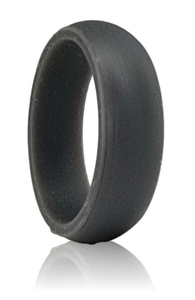 Ladies Active Silicone Ring - Dark Grey (Click to choose size)