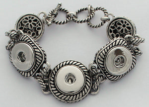 Large 3 Snap Bracelet-Charmed Jewellery