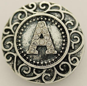 Large Snap Charm Letter A-Charmed Jewellery