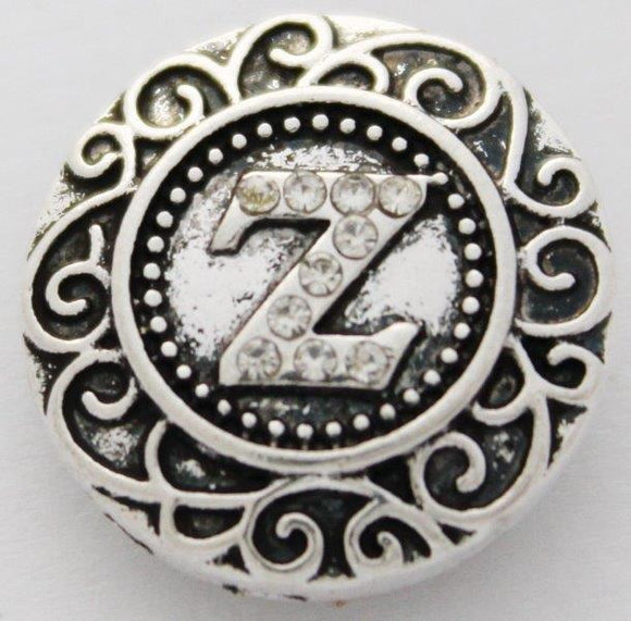 Large Snap Charm Letter Z-Charmed Jewellery