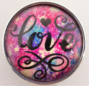 Large Snap Glass Charm 269 (fits large snap jewellery)-Charmed Jewellery