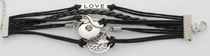 Large Snap Multistrand bracelet-Charmed Jewellery