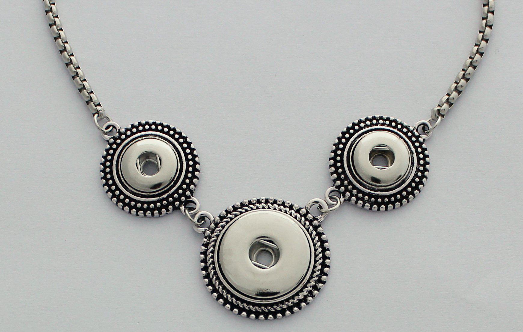 Large Snap Pendant 14 (1 large snap and 2 small snaps)-Charmed Jewellery