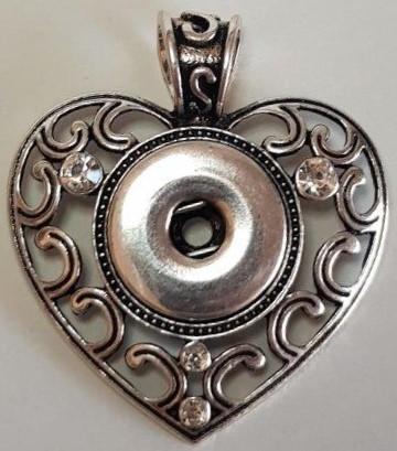 Large Snap Pendant 4 (fits large snaps)-Charmed Jewellery