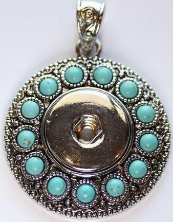 Large Snap Pendant 8 (fits large snaps)-Charmed Jewellery