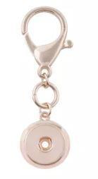 Large Snap Rose Gold Keyring (fits large snaps)-Charmed Jewellery