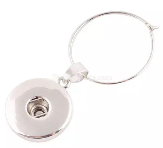 Large Snap Wine Glass Charm-Charmed Jewellery