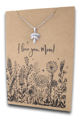 Leaf Pendant & Chain - Card 291