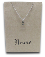 Letter C Pendant & Chain (Click to Personalize)