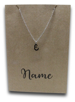 Letter E Pendant & Chain (Click to Personalize)