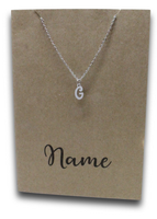 Letter G Pendant & Chain (Click to Personalize)