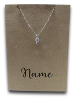 Letter P Pendant & Chain (Click to Personalize)