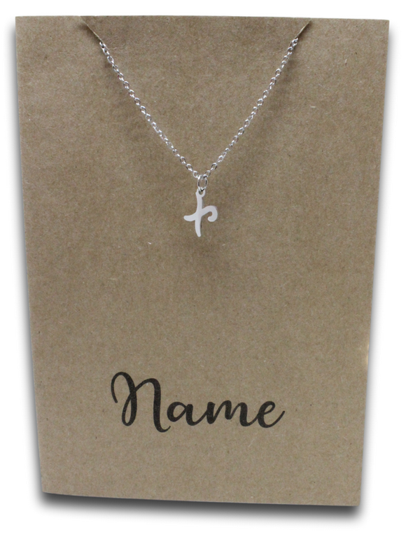 Letter X Pendant & Chain (Click to Personalize)-Charmed Jewellery