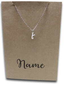 Letter Y Pendant & Chain (Click to Personalize)-Charmed Jewellery