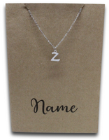 Letter Z Pendant & Chain (Click to Personalize)