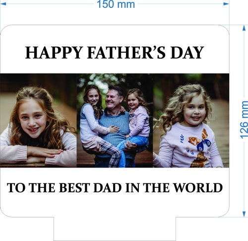 Personalized Father's Day Photo LED Night Light