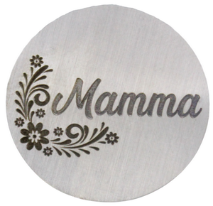 Locket Personalized Engraved Plate - Floral (click to personalize)-Charmed Jewellery