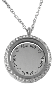 Locket & personalized engraved name plate*Click to personalize*-Charmed Jewellery