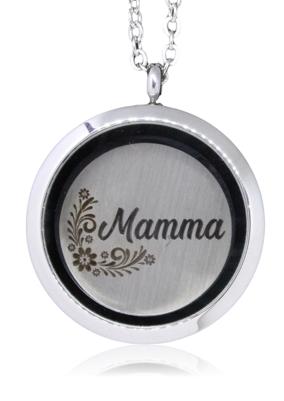 Locket with personalized engraved plate & chain*Click to personalize*-Charmed Jewellery