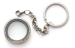 Locketz keyring with plain locket-Charmed Jewellery