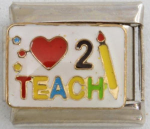Love 2 Teach 9mm Charm-Charmed Jewellery