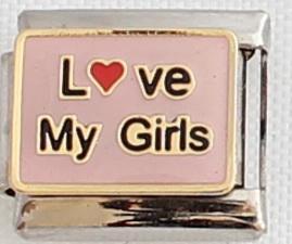 Love my Girls 9mm Charm-Charmed Jewellery