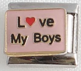 Love my boys 9mm Charm-Charmed Jewellery