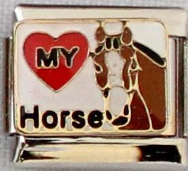 Love my horse 9mm Charm-Charmed Jewellery