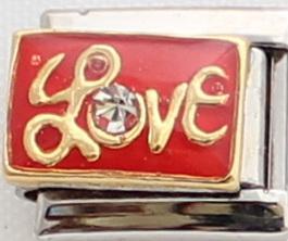 Love with stone 9mm Charm-Charmed Jewellery