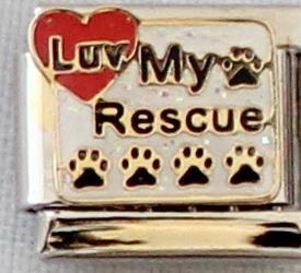 Luv my rescue 9mm Charm-Charmed Jewellery