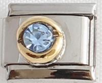 March Birthstone Round 9mm Charm-Charmed Jewellery