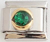 May Birthstone Round 9mm Charm-Charmed Jewellery