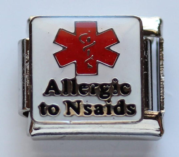 Medical Alert - Allergic to NSAIDS 9mm Charm-Charmed Jewellery