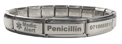 Medical Alert Engraved Bracelet Click to personalize