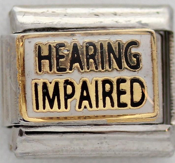 Medical Alert - Hearing Impaired 9mm Charm-Charmed Jewellery