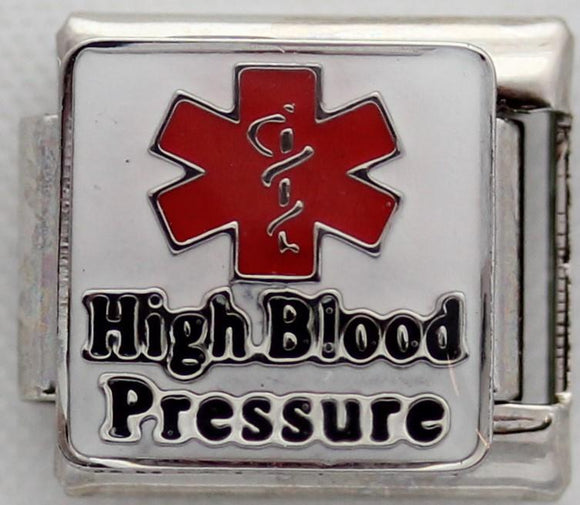 Medical Alert - High Blood Pressure 9mm Charm-Charmed Jewellery