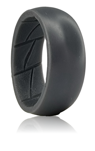 Men's Active Silicone Ring - Dark Grey (Click to choose size)