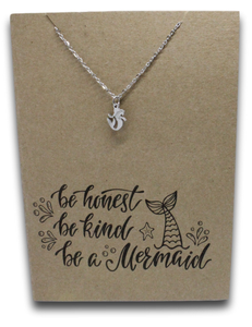 Mermaid Pendant & Chain - Card 155-Charmed Jewellery