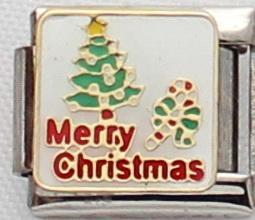 Merry Christmas 9mm Charm-Charmed Jewellery