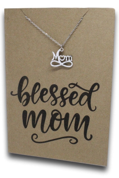 Mom Pendant & Chain - Card 195-Charmed Jewellery
