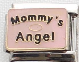 Mommy's Angel Pink 9mm Charm-Charmed Jewellery