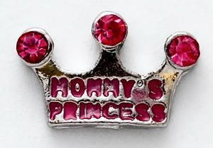 Mommy's Princess Crown Locket Charm-Charmed Jewellery