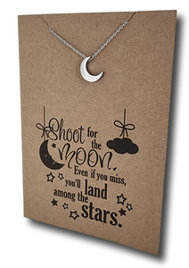 Moon Pendant & Chain - Card 381