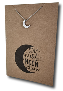 Moon Pendant & Chain - Card 382