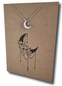 Moon Pendant & Chain - Card 383